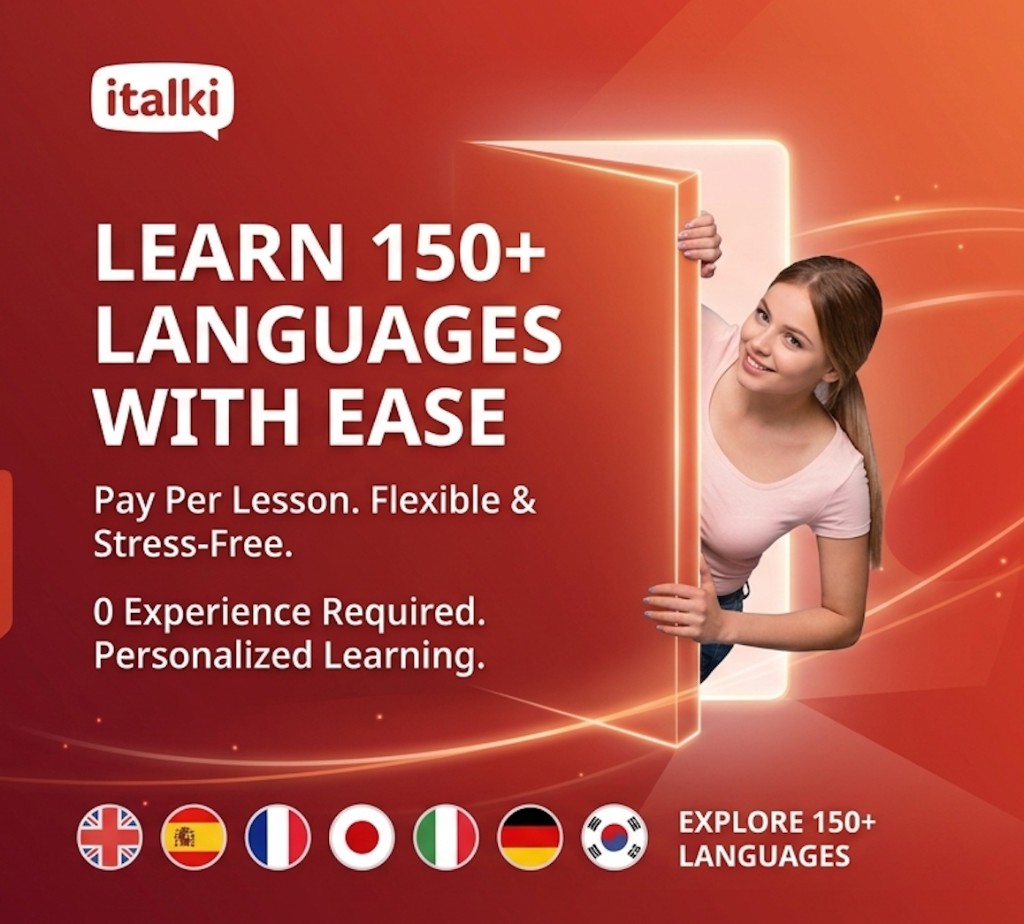 italki — Learn 150+ languages with ease. $10 off