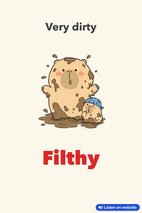 Sound of “Filthy” pronunciation chart